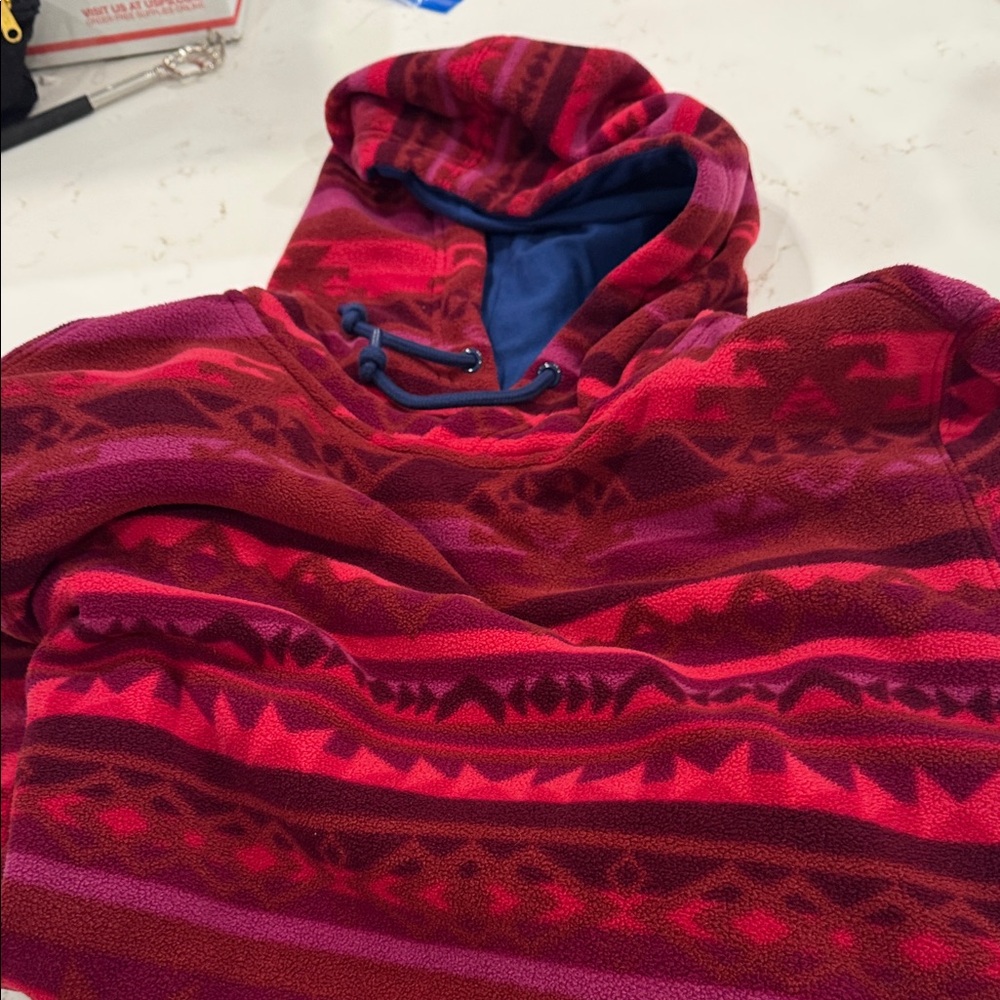 Chubbies Red and Pink Patterned Hoodie